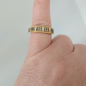 LeVian Gold and diamond ring sz 6.5